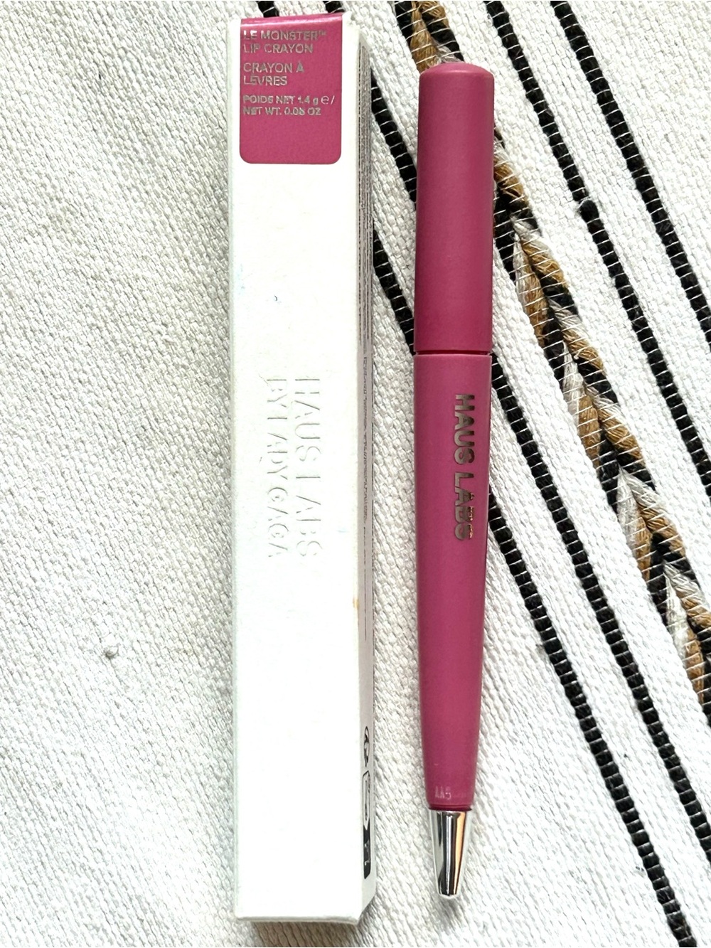 HAUS LABS by Lady Gaga Le Monster Lip Crayon – Pointe Pink Matte – NIB